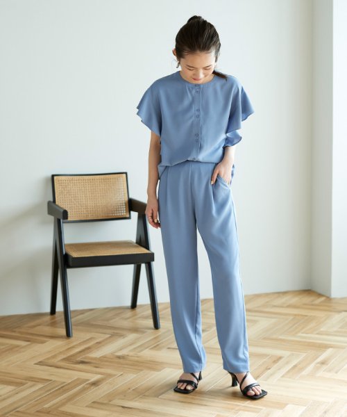 フリルスリーブブラウスセットアップ ティティベイト Titivate Magaseek