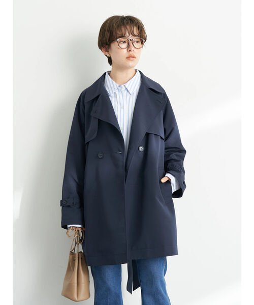 セール ショートトレンチコート アースミュージック エコロジー Earth Music Ecology Magaseek