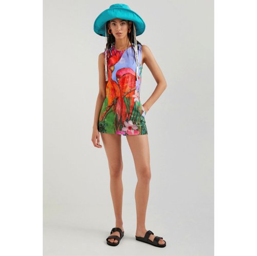 オウム トロピカルワンピース デシグアル Desigual Magaseek