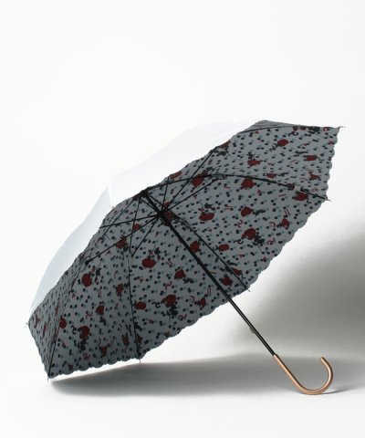 晴雨兼用日傘 ”バックプリント ローズドット”