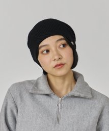 OVERRIDE(OVERRIDE)/OVERRIDE KNIT BASIC BEANIE SG/ブラック