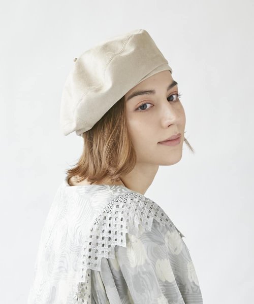 Chapeaud'O(Chapeaud’O)/Chapeau d' O Suede Monty Beret/ベージュ