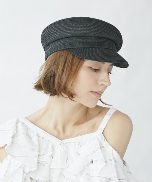 Chapeaud'O(Chapeaud’O)/Chapeau d' O Paper Braid Casquette/ブラック