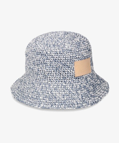 Chapeaud'O(Chapeaud’O)/Chapeau d' O Paper Mix Crochet Bucket/ブルー