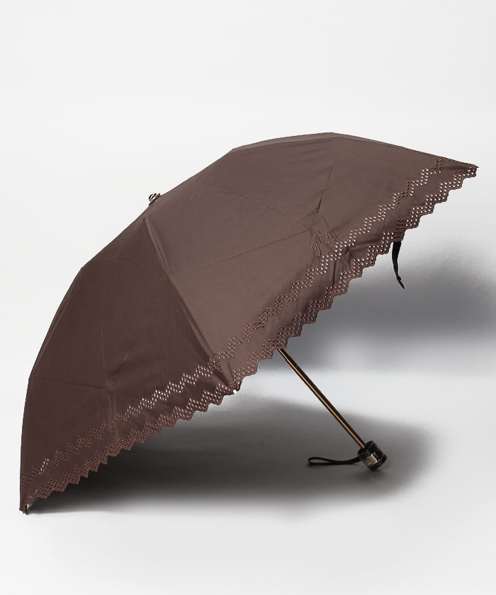 晴雨兼用折りたたみ日傘 ボーダー刺繍(504563745) | ポロラルフ 