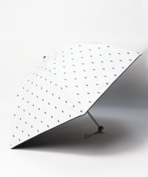 POLO RALPH LAUREN(umbrella)(ポロラルフローレン（傘）)/晴雨兼用折りたたみ日傘　ロック刺繍/オフホワイト