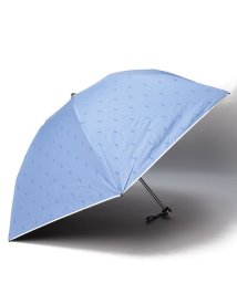 POLO RALPH LAUREN(umbrella)(ポロラルフローレン（傘）)/晴雨兼用折りたたみ日傘　ロック刺繍/ペールスカイ