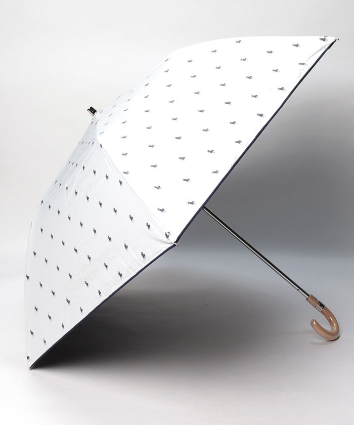 晴雨兼用折りたたみ日傘 ロック刺繍(504563756) | ポロラルフローレン 