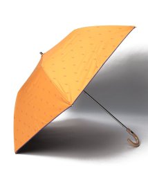 POLO RALPH LAUREN(umbrella)(ポロラルフローレン（傘）)/晴雨兼用折りたたみ日傘　ロック刺繍/ライトオレンジ