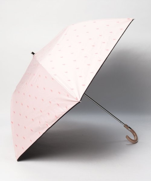 POLO RALPH LAUREN(umbrella)(ポロラルフローレン（傘）)/晴雨兼用折りたたみ日傘　ロック刺繍/ピンク