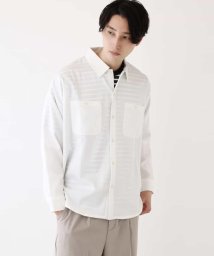 MK homme(エムケーオム)/ストレッチワークシャツ/ホワイト