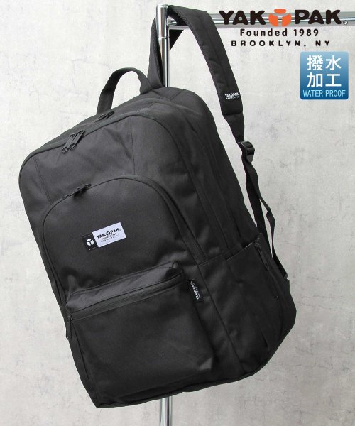 AMS SELECT(エーエムエスセレクト)/YAKPAK / ヤックパック / 撥水 大容量 スクエアバックパック / リュック / FORCE BACKPACK / 大きめ/ブラック