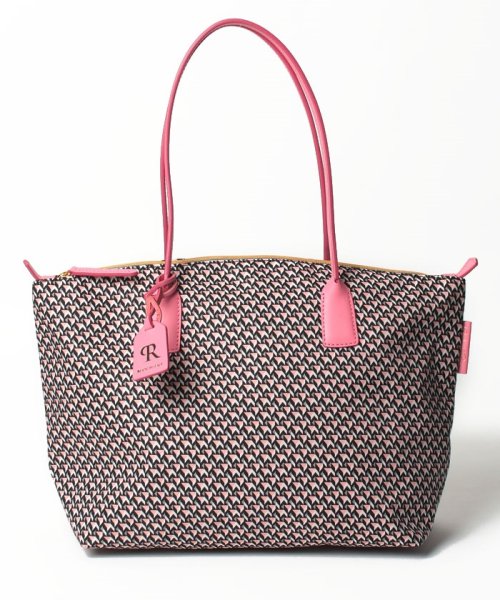 ROBERTA PIERI(ロベルタピエリ)/【ROBERTA PIERI】ロベルタピエリ トートバッグ TATAMI  Large Tote　LT Tatami Fun Collection/ピンクグレー