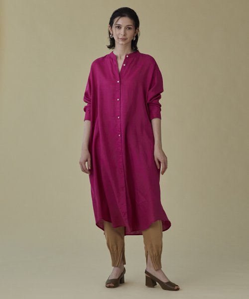 ソフトリネンシャツワンピース ハウス オブ ロータス House Of Lotus Magaseek