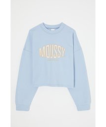 moussy(マウジー)/PATCHED OVAL MOUSSY LOGO プルオーバー/L/BLU1