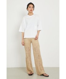 HeRIN.CYE(ヘリンドットサイ)/Lace knitting pants/L/BEG1