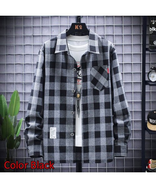 セール メンズ ファッション チェックシャツ 長袖 カジュアル アメカジ ストリート 春 秋 冬 Men Ls0006 マウマウ ファッション Mowmow Fashion Magaseek