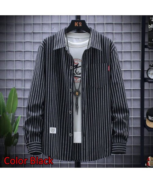 セール マウマウ ファッション Mowmow Fashion メンズ ファッション レディース 男女兼用 長袖 開襟 カッターシャツ ストライプシャツ フォーマル シャツ 春物 秋物 Magaseek