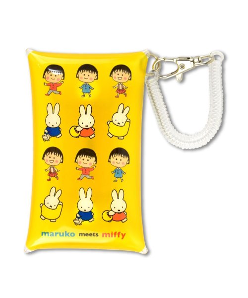 ミッフィー ちびまる子ちゃん パスケース 定期入れ 2枚 小物入れ クリアマルチケース Sサイズ レディース 女子 女の子 うさこちゃん まるちゃん メンズ 男 ランナー Runner Magaseek