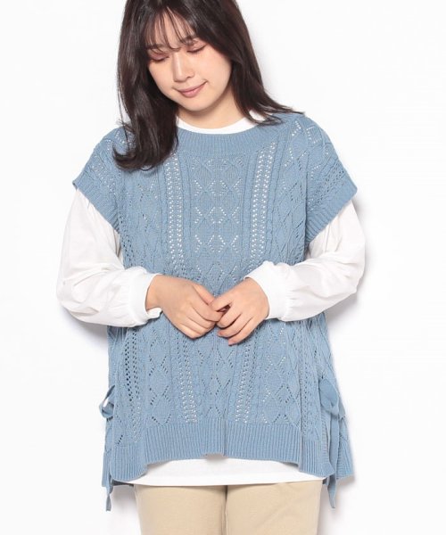 ニットベスト ロンｔセット アクシーズファム Axes Femme Magaseek