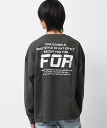 RAT EFFECT/FORバックプリントロングTシャツ/504576741