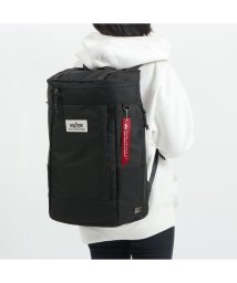 ALPHA INDUSTRIES(アルファインダストリーズ)/アルファインダストリーズ リュック ALPHA INDUSTRIES ボックスデイパックL 大容量 A4 B4 A3 30L ノートPC 通学 TZ1073/ブラック系1