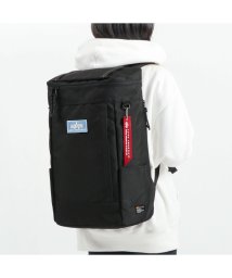 ALPHA INDUSTRIES(アルファインダストリーズ)/アルファインダストリーズ リュック ALPHA INDUSTRIES ボックスデイパックL 大容量 A4 B4 A3 30L ノートPC 通学 TZ1073/ブラック系3