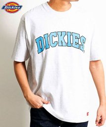 SB Select(エスビーセレクト)/Dickies ロゴプリントクルーネック半袖ビッグTシャツ ディッキーズ Tシャツ メンズ 半袖 プリント ロゴ ブランド トップス カットソー カレッジ  黒/グレー