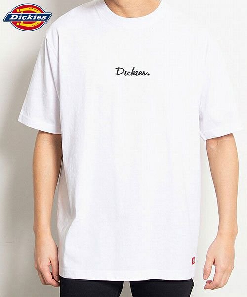 Dickies バックプリントクルーネック半袖刺繍入りビッグtシャツ ディッキーズ Tシャツ メンズ ブランド 半袖 刺繍 トップス ロゴ ビッグシルエット 綿 エスビーセレクト Sb Select Magaseek