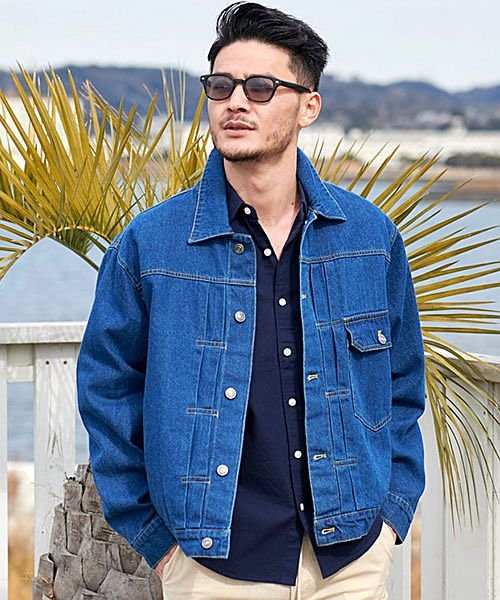 Cavaria 10ozデニムジャケット メンズ Gジャン ブランド 大人 カジュアル ファッション 1st 大きいサイズ オーバーサイズ ビッグシルエット ワ キャバリア Cavaria Magaseek