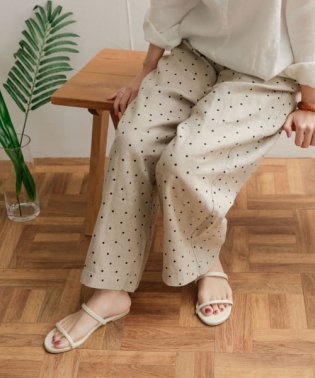 URBAN RESEARCH DOORS/【予約】リネンドットイージーパンツ/504578086