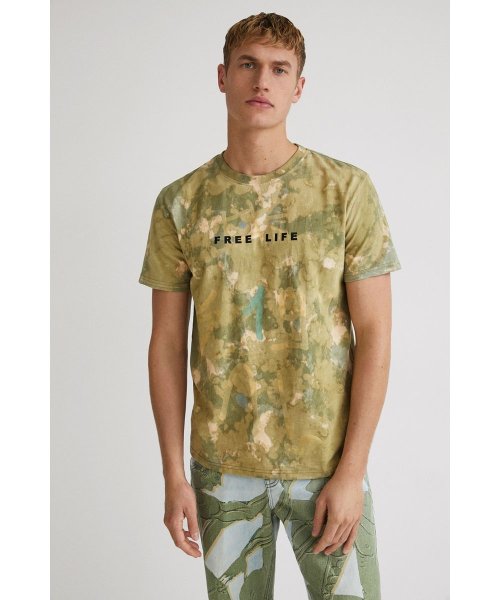 Desigual(デシグアル)/メンズ Tシャツ半袖 BARNETT/グリーン系