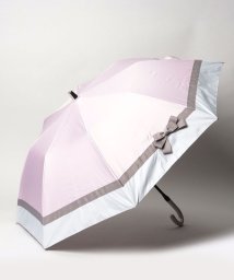 estaa(エスタ)/晴雨兼用折りたたみ日傘　”Decorative Beauty Shield” グログランフリル/ペールピンク
