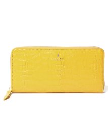 LANVIN COLLECTION(BAG)(ランバンコレクション（バッグ）)/ラウンドファスナー長財布【ラメールパース】/イエロー