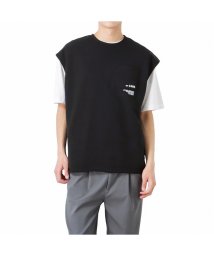 MAC HOUSE(men)(マックハウス（メンズ）)/MOSSIMO モッシモ カットベストアンサンブル 2273－2800/ブラック