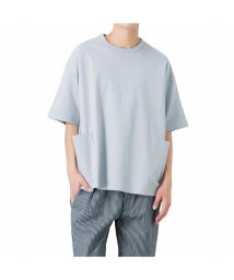 MAC HOUSE(men)(マックハウス（メンズ）)/URBAN COLLECTION アーバンコレクション 切替ガーデニングTシャツ MH/03824SS/サックス