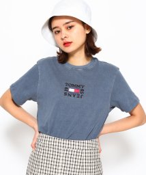 TOMMY JEANS(トミージーンズ)/ボックスロゴショートスリーブTシャツ/ネイビー 