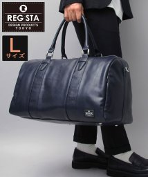 REGiSTA(レジスタ)/ボストンバッグ Lサイズ メンズバッグ 2way 出張 旅行バッグ ゴルフバッグ 大きめ 大容量 1泊2日 カバン 鞄 かばん 軽量 人気 シンプル 大人 通勤/ネイビー
