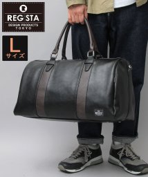 REGiSTA(レジスタ)/ボストンバッグ Lサイズ メンズバッグ 2way 出張 旅行バッグ ゴルフバッグ 大きめ 大容量 1泊2日 カバン 鞄 かばん 軽量 人気 シンプル 大人 通勤/ブラック系1