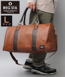 REGiSTA(レジスタ)/ボストンバッグ Lサイズ メンズバッグ 2way 出張 旅行バッグ ゴルフバッグ 大きめ 大容量 1泊2日 カバン 鞄 かばん 軽量 人気 シンプル 大人 通勤/キャメル系1