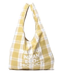 Lilas Campbell(Lilas Campbell)/Indian check EcoBag/イエロー