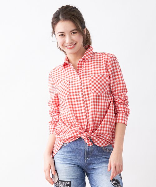 ギンガムチェックシャツ キャラ オ クルス Cara O Cruz Magaseek