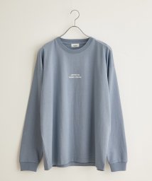 JUNRed(ジュンレッド)/フォトグラフィックBIGロングTシャツ/ブルー（44）