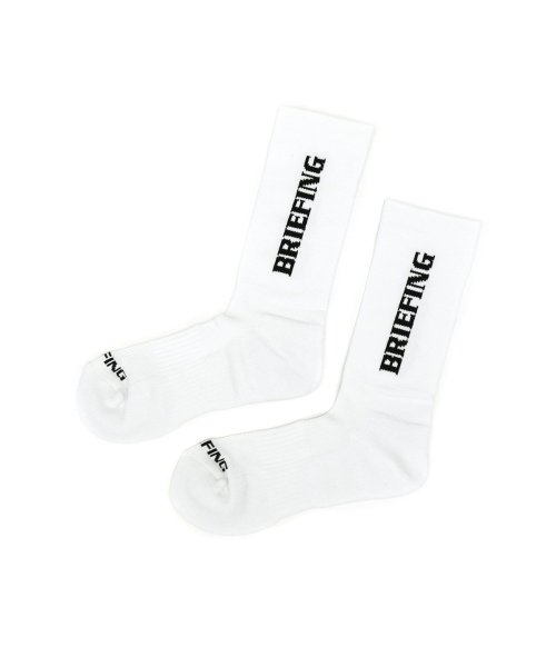 BRIEFING GOLF(ブリーフィング ゴルフ)/【日本正規品】 ブリーフィング ゴルフ ソックス BRIEFING GOLF 靴下 MENS CORDURA BASIC SOCKS 日本製 BRG213M04/ホワイト