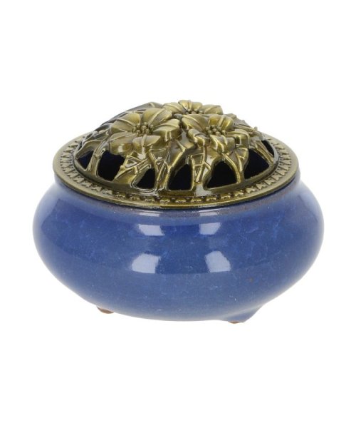 BACKYARD FAMILY(バックヤードファミリー)/香炉 陶器 お香立て付 incense02/ブルー