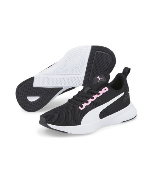 PUMA(プーマ)/キッズ フライヤー ランナー JR スニーカー 22－25cm/PUMABLACK-PUMAWHITE-PRISMPINK