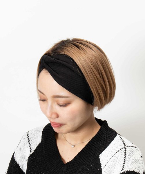 ヘアバンド リブねじり アルトローズ Altrose Magaseek