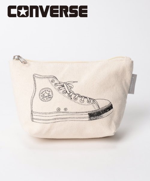 CONVERSE(コンバース)/CANVAS SNEAKERS PRINT POUCH/オフホワイト