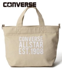 CONVERSE(CONVERSE)/CONVERSE CANVAS 1908 PRINT 2WAY SHOULDER TOTE BAG/ベージュ