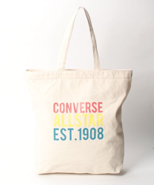 CONVERSE(CONVERSE)/CANVAS 1908 PRINT TOTE BAG/オフホワイト